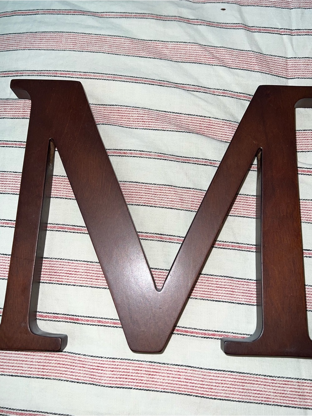 Pottery Barn Kids Wood Letter “M” - Dark Espresso Finish